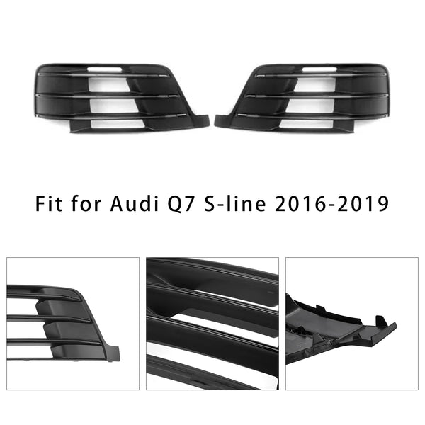 2016-2019 Audi Q7 S-line Car Front Side Lower Bumper Grille Fog Light Grille 4M0807681D 4M0807682D Generic
