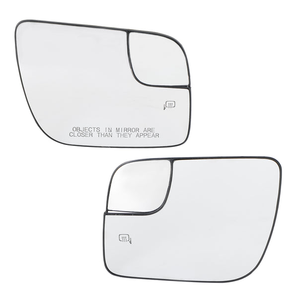 2011-2018 Ford Explorer 2 × Mirror Glass Heated Convex Spotter BB5Z17K707M BB5Z17K707B Generic