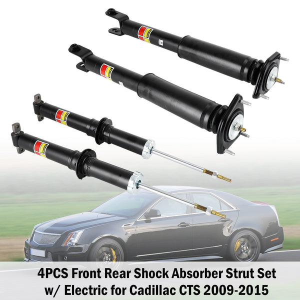 2009-2015 Cadillac CTS 4PCS Front Rear Shock Absorber Strut Set w/ Electric 19302773 19181636 25849149 Generic