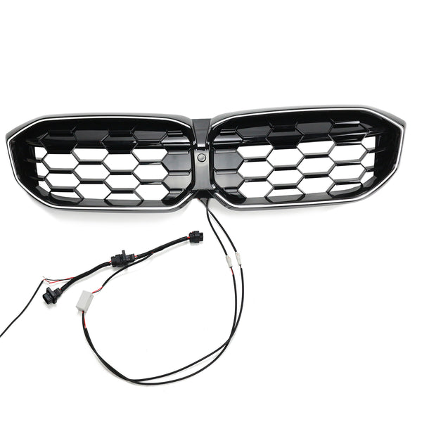 2023-2024 BMW 3 Series G20 G21 G28 Diamond Gloss Black Front Kidney Grille Mesh Generic