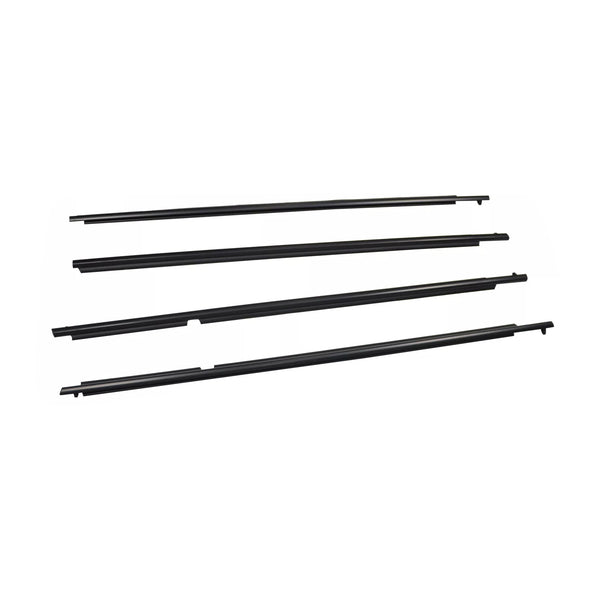 4Pcs Weatherstrip Window Moulding Trim Seal Belt For Toyota Highlander 2008-2010
