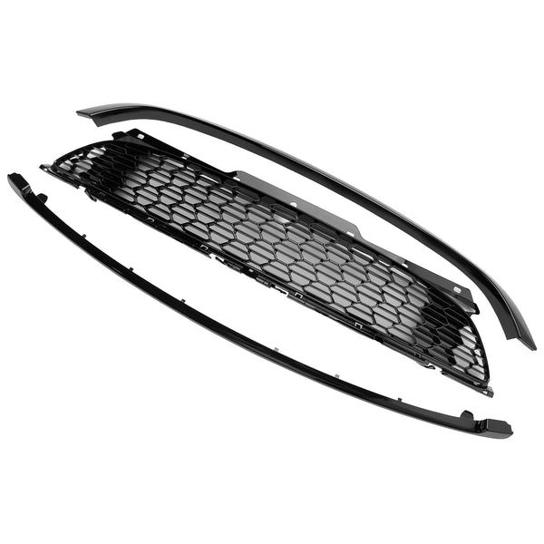 2008-2014 Mini R55 Cooper S & JCW 5-Door Estate 3Pcs Gloss Black Front Grill Grille Generic