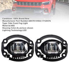 Pair LED Front Driving Fog Light For Jeep Compass 2021-2025 68470159AA
