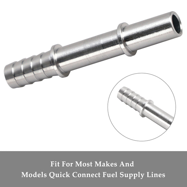 Quick Connect 3/8 Fuel Rail Hose To 3/8 Barb Adapter Fitting AN817-02-06BA Generic