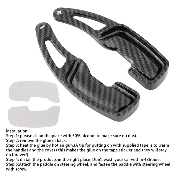 Carbon Look Steering Wheel Paddle Shifter Extension For Lexus RX GX