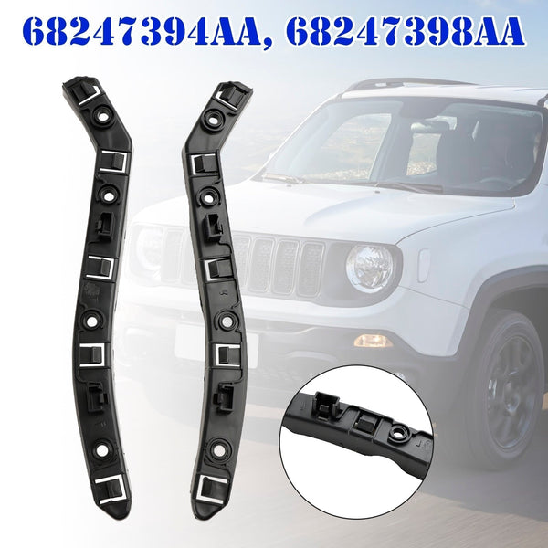 2016 Jeep Renegade (submodel: 75th Anniversary, Dawn Of Justice) Bumper Bracket Set Front Driver and Passenger Side 68247394AA 68247398AA Generic