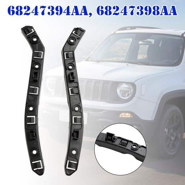 2015-2023 Jeep Renegade Latitude Limited North Trailhawk Bumper Bracket Set Front Driver and Passenger Side 68247394AA 68247398AA Generic