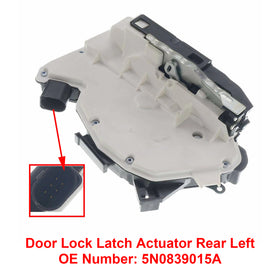 Door Lock Latch Actuator Rear Left 5N0839015A For VW Tiguan CC Amarok