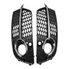 2013-2017 Audi Q5 S-Line SQ5 Black Chrome Front Bumper Fog Light Grille 8R0807682N 8R0807681S Generic