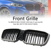 2022-2024 BMW IX3 G08 LCI Double Slat Gloss Black Front Kidney Grill Grille Generic