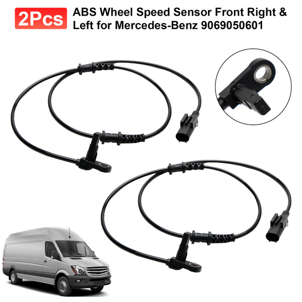 2010-2018 Freightliner Sprinter 2500 3500 Right & Left 2PCS ABS Wheel Speed Sensor 9069050601 9065403917 Generic