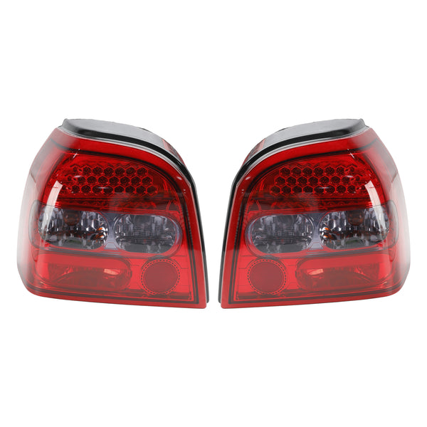 1992-1997 VW GOLF MK3 MK 3 III 2PCS Clear LED Rear Tail Lights Lamps Generic