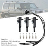 2009-2012 Jeep Liberty V6 3.7L 3x Ignition Coil+6x Spark Plug+3x Wire UF640 5149199AA Generic