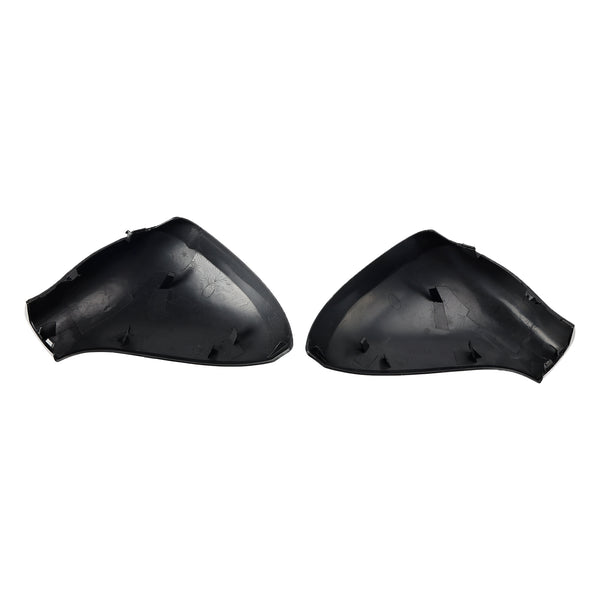 Side Mirror Covers Rearview Housing Bright Black for Peugeot 207 Hatchback