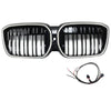 2022-2024 BMW IX3 G08 LCI Double Slat Black Front Kidney Grill Grille Generic