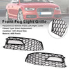 2013-2015 AUDI A4 S-line S4 2PCS Bumper Fog Light Lamp Cover Grille 8K0 807 682M 8K0 807 681L Generic