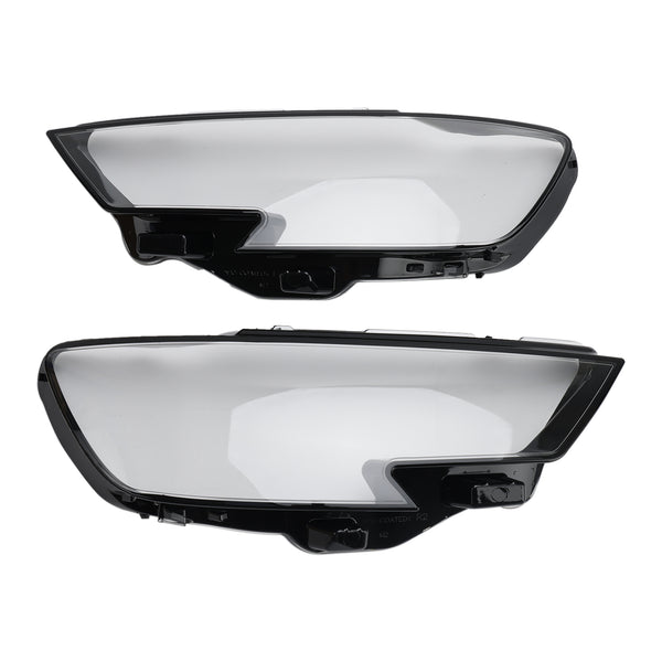 Audi A3 17-2020 Left +Right Headlight Lens Plastic Cover Shell 8V0941783/84 Generic
