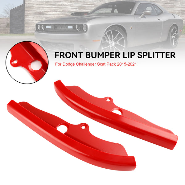 2015-2021 Dodge Challenger Scat Pack Front Bumper Lip Splitter Spoiler 68327082AA 68327083AA Generic