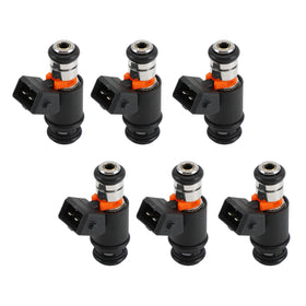 6PCS Fuel Injectors 021906031D Fit VW Golf Jetta 1999-2002 EuroVAN 97 99-00 2.8L Generic