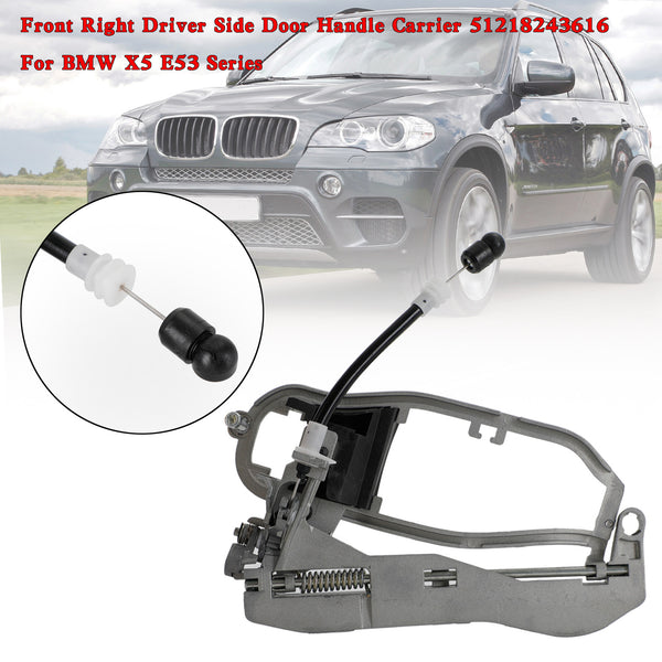 2004-2006 BMW X5 E53 V8 4.8L Petrol SUV Front Left/Right/Pair Door Handle Carrier 51218243615 51218243616 Generic
