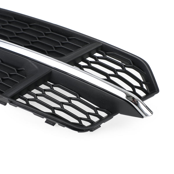 2016-2018 Audi A6 C7 S-Line Front Bumper Grill 4G0807681AN 4G0807682AN Lower Grille Grill Black Chrome Generic
