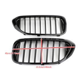 Glossy Black Front Kidney Grille Grill For 2017-2019 BMW 5 Series 530i 540i G30Generic