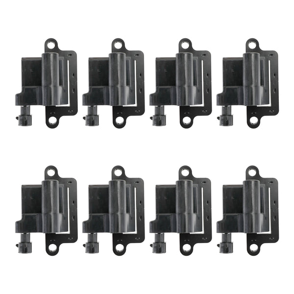 2001-2007 Mercruiser All Models 8 Pack Square Ignition Coil & Spark Plug Wire 12556893 12558693 12570553 Generic