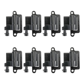 8 Pack Square Ignition Coil & Spark Plug Wire 12556893 12558693 For Chevy GMC 4.8L 5.3L 6.0L 8.1L Generic