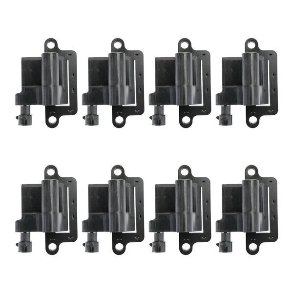 8 Pack Square Ignition Coil & Spark Plug Wire 12556893 12558693 For Chevy GMC 4.8L 5.3L 6.0L 8.1L Generic
