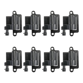 2000-2006 Gmc Yukon 8 Pack Square Ignition Coil & Spark Plug Wire 12556893 12558693 12570553 Generic