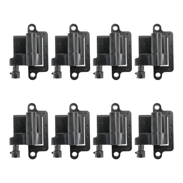 2000-2006 Gmc Yukon 8 Pack Square Ignition Coil & Spark Plug Wire 12556893 12558693 12570553 Generic