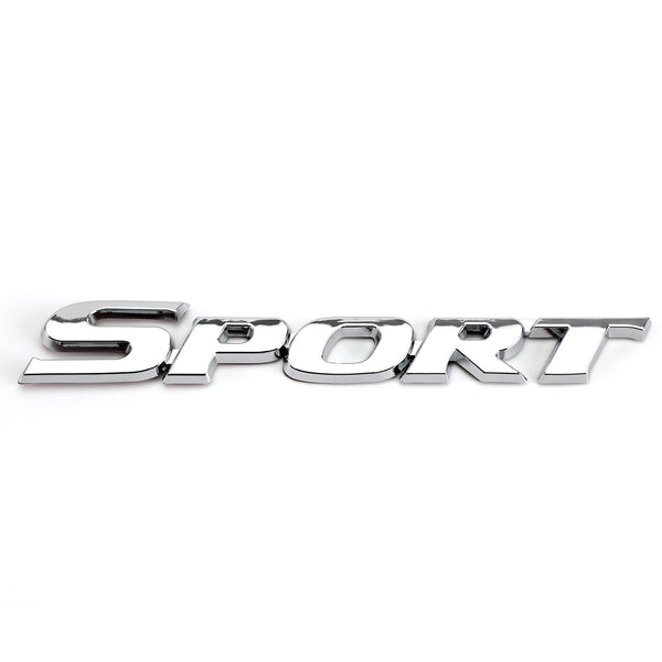 3D Metal Sport Logo Car Trunk Tailgate Emblem Badge Decal Sticker Silver Generic