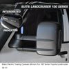 1998-2007 Toyota Landcruiser 100 Series Black Electric Towing Caravan Mirrors Generic