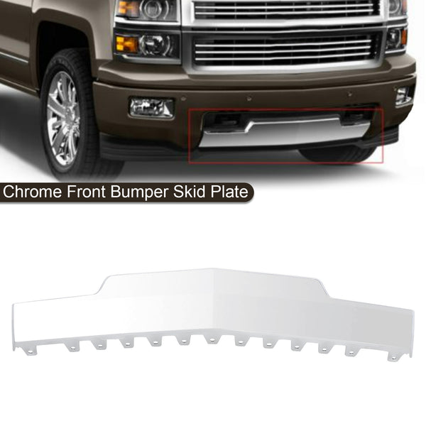 2014-2015 Chevy Silverado 1500 Truck Chrome Front Bumper Skid Plate Generic