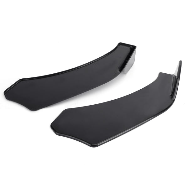 Universal Car Front Bumper Lip Spoiler Diffuser Body Kits + Side Skirt Splitter Generic