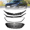 2019 2020 Chevrolet Malibu 3pcs Front Upper Grille Lower Grille Gloss Black Generic