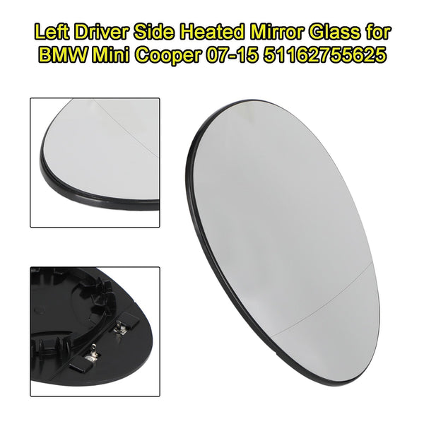 11-15 Mini R59 Roadster Left Driver Side  51162755625 Heated Mirror Glass Generic