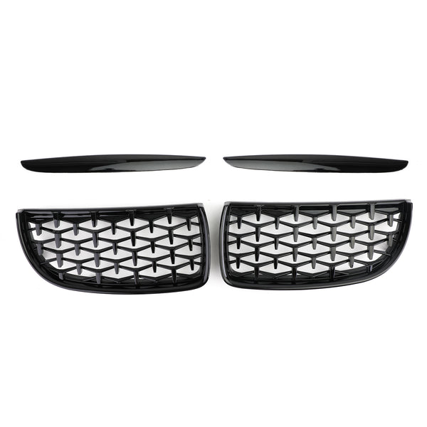 Meteor Black Kidney Grill Mesh Grille Fit BMW E90 3 Series Sedan 2005-2008 Generic