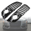 Honeycomb Mesh Fog Light Open Vent Grill Intake Fit 2009-2012 Audi A4 B8 Generic