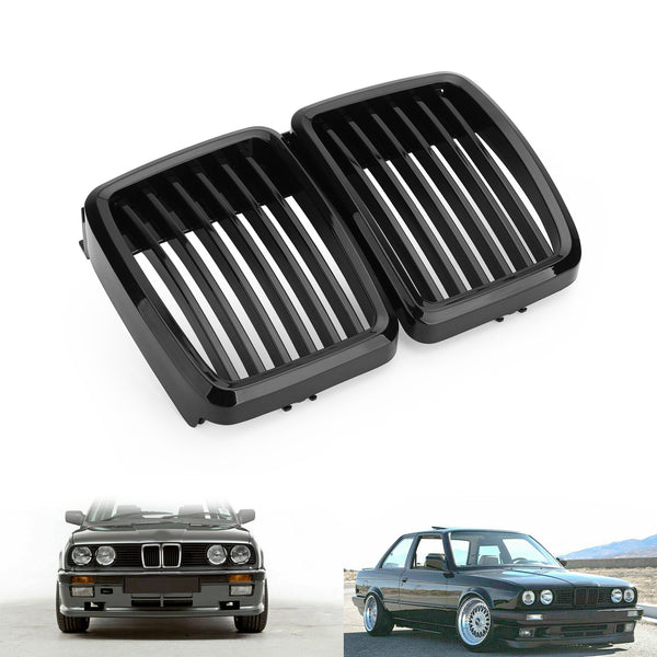 Front Grille 3 Series Front Hood Kidney Grille Grill For BMW 1983-1991 E30 Generic