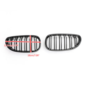 Glossy Black Front Sport Kidney Grille ABS For 2004-2009 BMW E60 E61 M5 520i 530i Generic