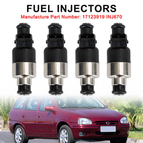 17123919 INJ670 Fuel Injectors Fit 1996-1998 Chevrolet Corsa Generic