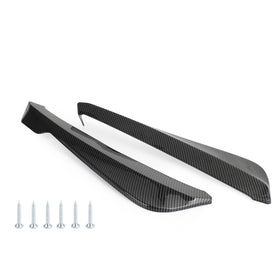 Carbon Fiber Car Rear Bumper Fin Canard Splitter Diffuser Valence Spoiler Lip Generic