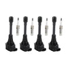 4PCS Ignition Coils Pack 22448ED000 For Nissan Altima Sentra Rogue X-Trail Tiida 2.5L UF549 Generic
