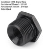 1/2-28 to 3/4-16, 13/16-16, 3/4 3PCS NPT Thread Oil Filter Adapters Anodized Connector Generic