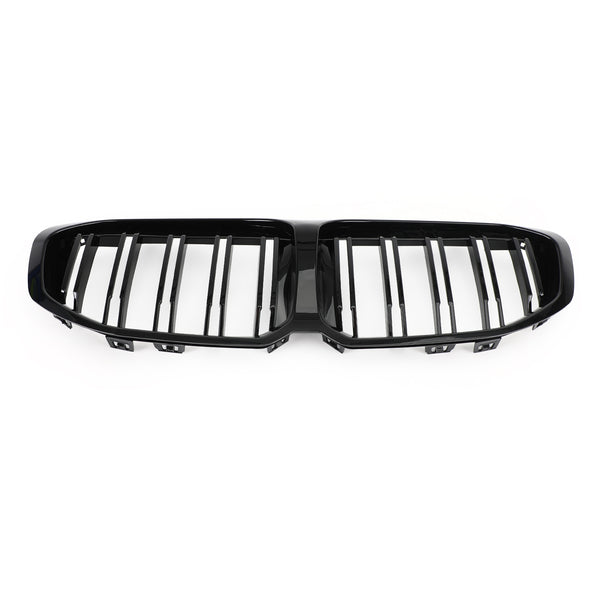 2019-2023 BMW F40 1-Series Gloss Double Black Front Replacement Hood Grille Generic