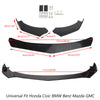 Universal Car Front Bumper Lip Spoiler Diffuser Body Kits + Side Skirt Splitter Generic