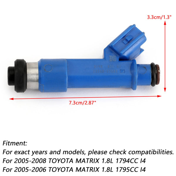 1PCS Fuel Injectors 23250-22080 for Toyota Corolla Matrix 23250-0D050 Generic