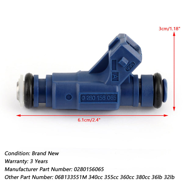 2000-2005 VW Passat 1.8L 4PCS Fuel Injector 0280156065 06B133551M Generic