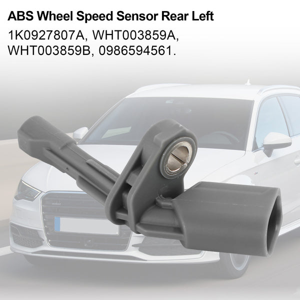 Audi Q3 VW Golf Passat Skoda ABS Wheel Speed Sensor Rear Left 1K0927807A Generic